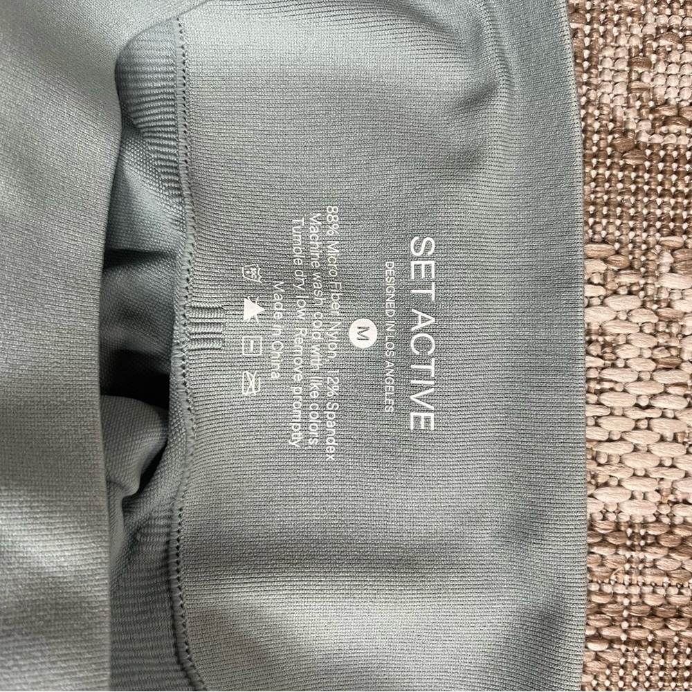 Set Active Light Blue Ribbed Set - image 2